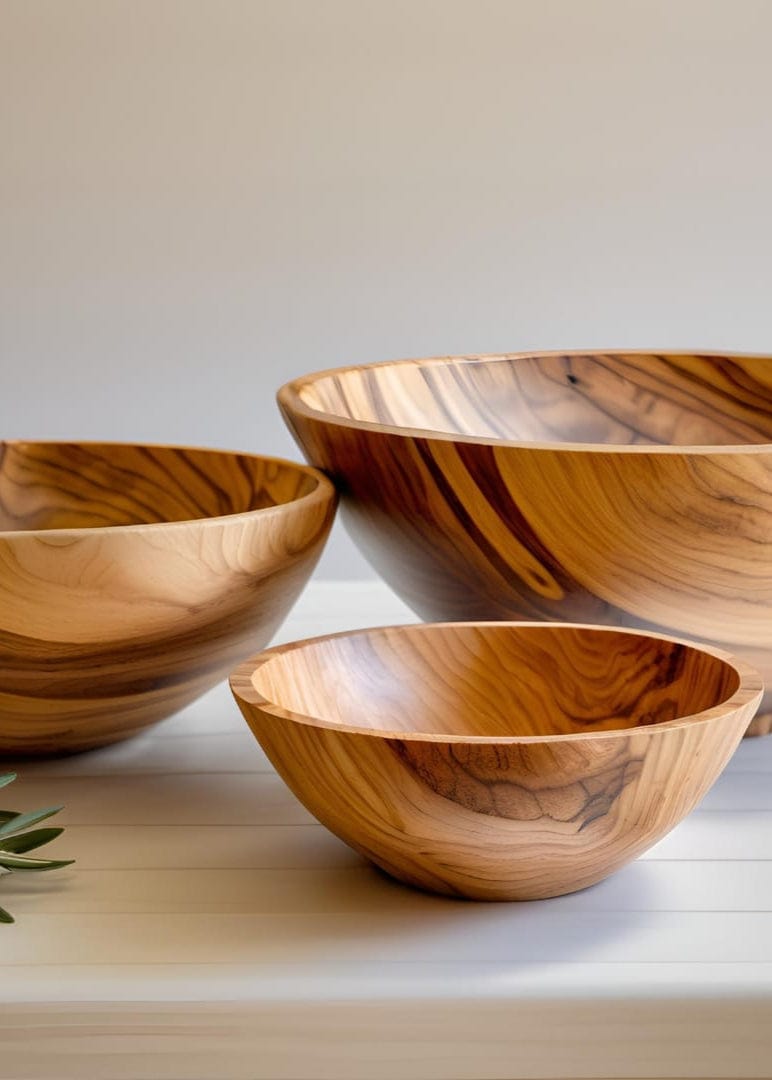 Diadota Home Accessories Jivu Wooden Round Bowl