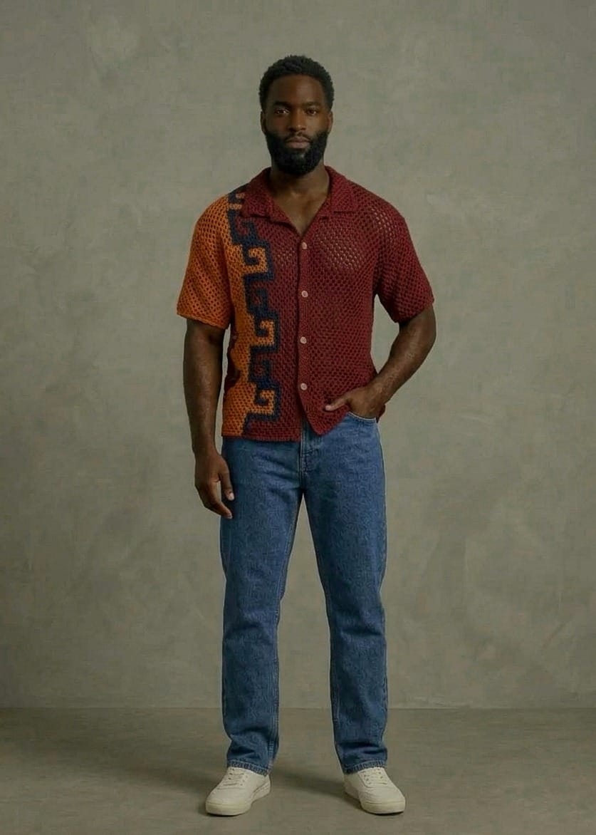 Dzini Tops & T-Shirts Boakye Crochet Shirt