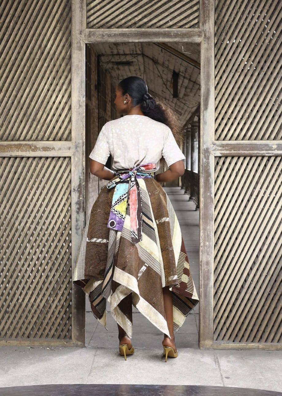 Ebonimode Skirts Bisola Asooke Skirt
