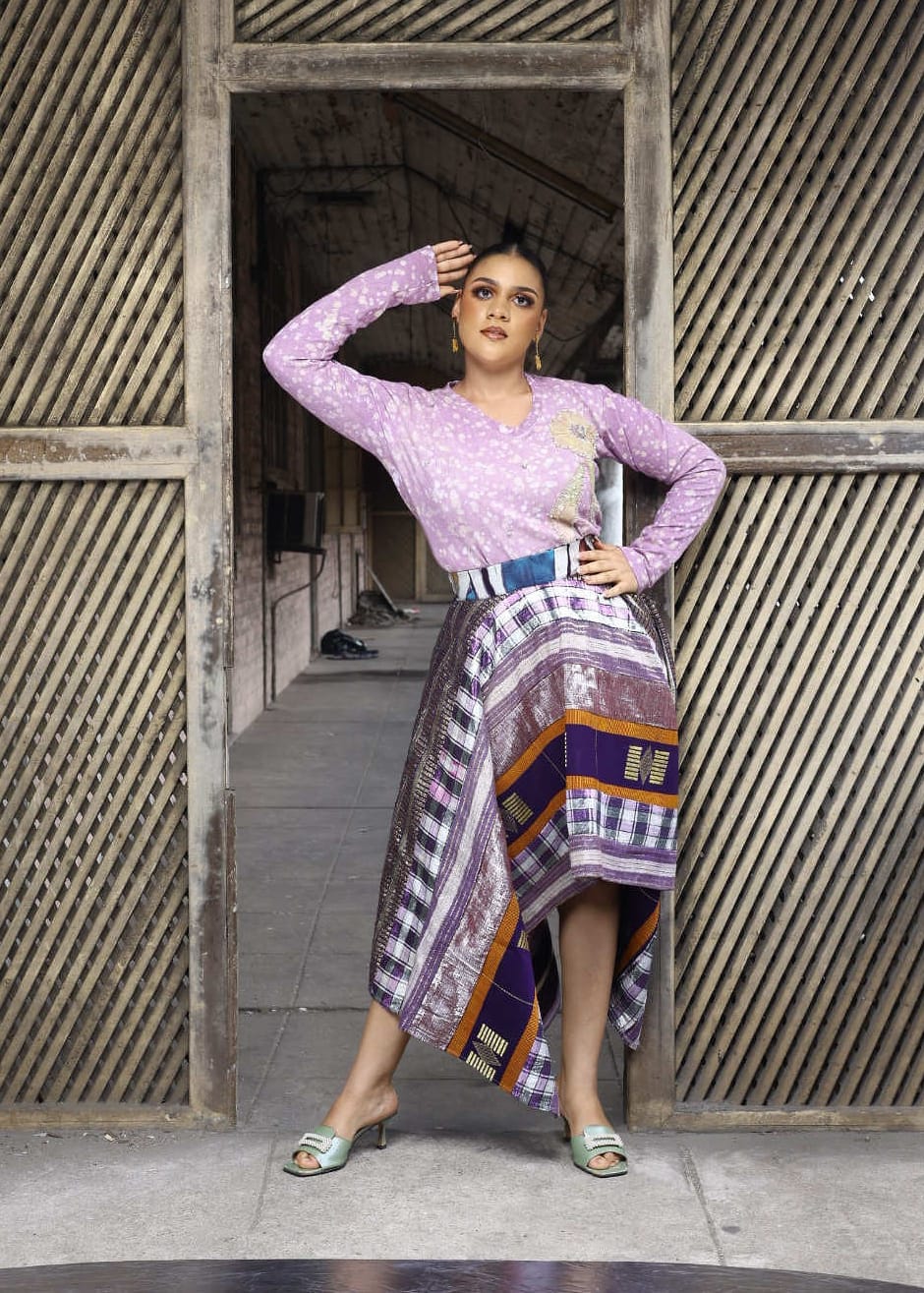 Ebonimode Skirts Bisola Asooke Skirt