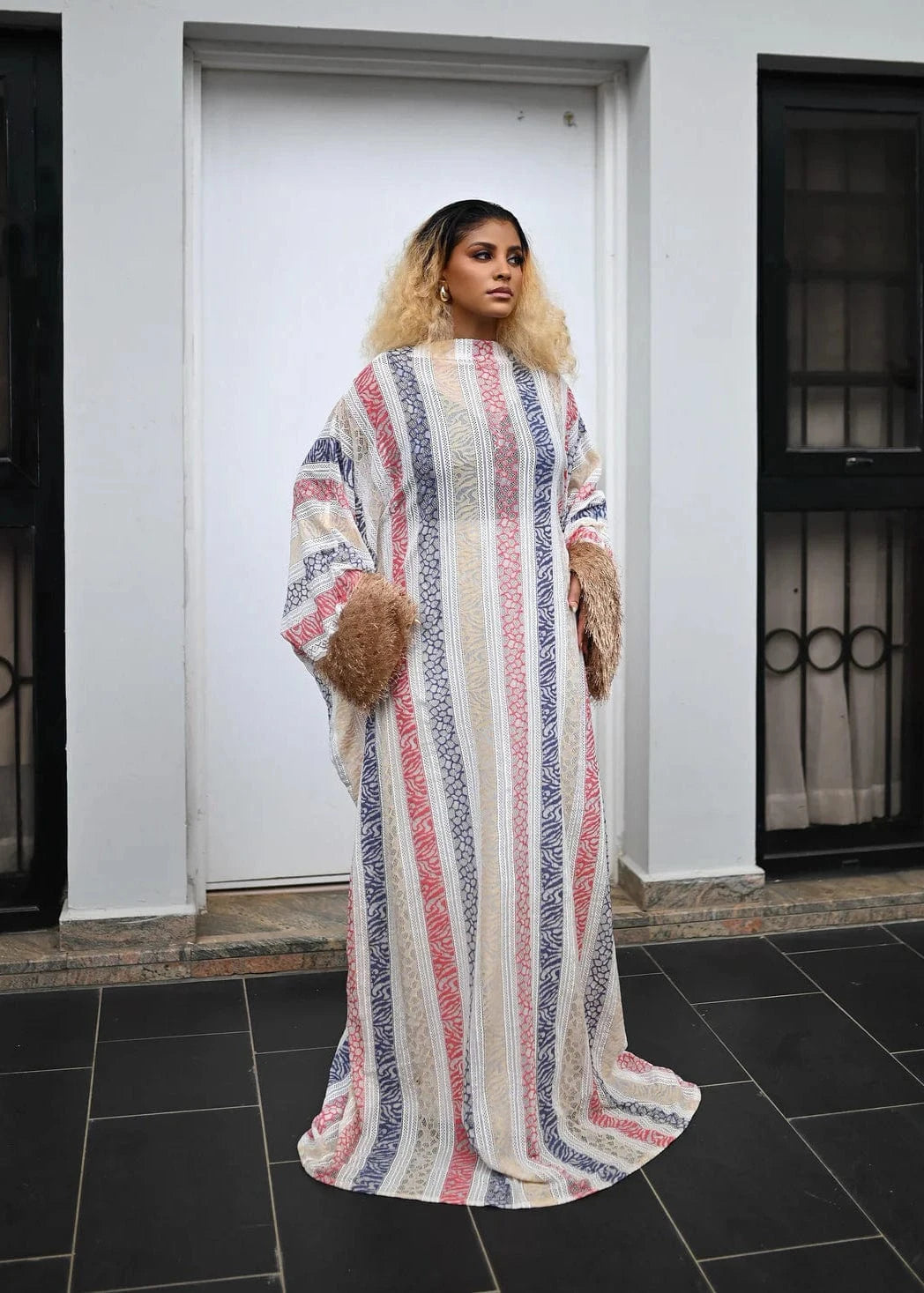 Flaunt Archive Bubu Ori Striped Boubou Dress