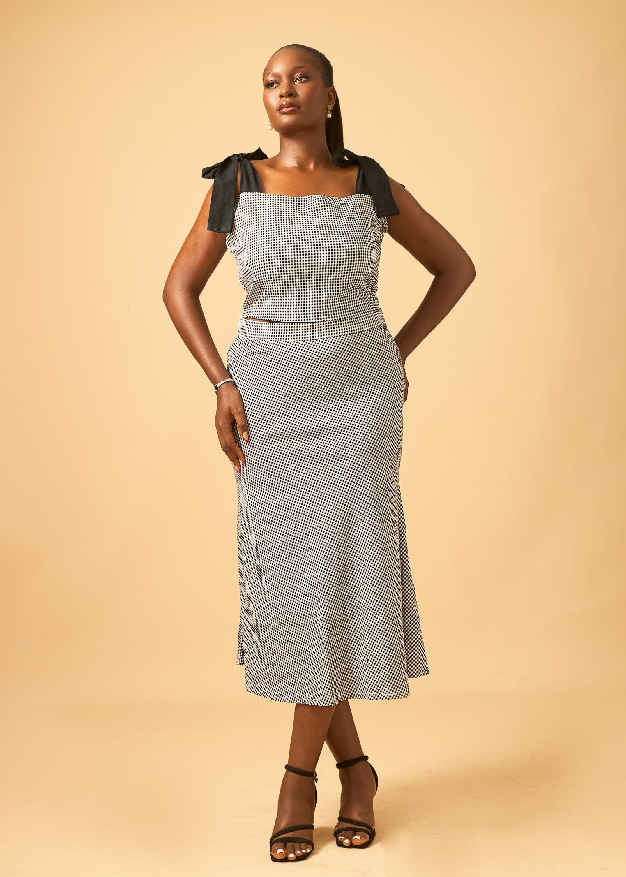 Zeth two-piece - Blue, Black - Co-Ord Set - African Fashion by Gloria & Co