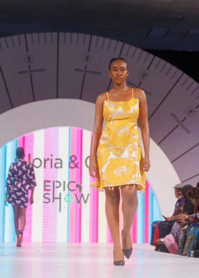 Gloria & Co Dress Yellow Joy in Motion