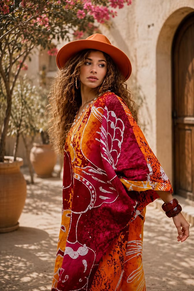 Good Girl Code Bubus & Kaftans Burgundy / 8 Savanna Kaftan
