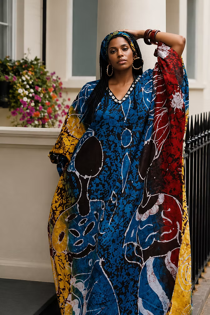 Good Girl Code Bubus & Kaftans Dark Blue / 8 Savanna Kaftan