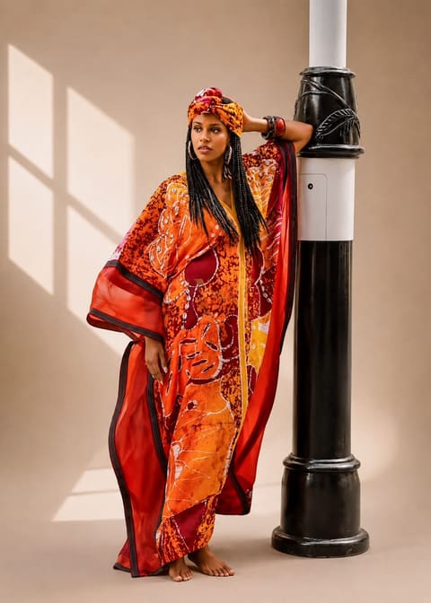 Good Girl Code Skirts SAHARA KAFTAN (sunset)