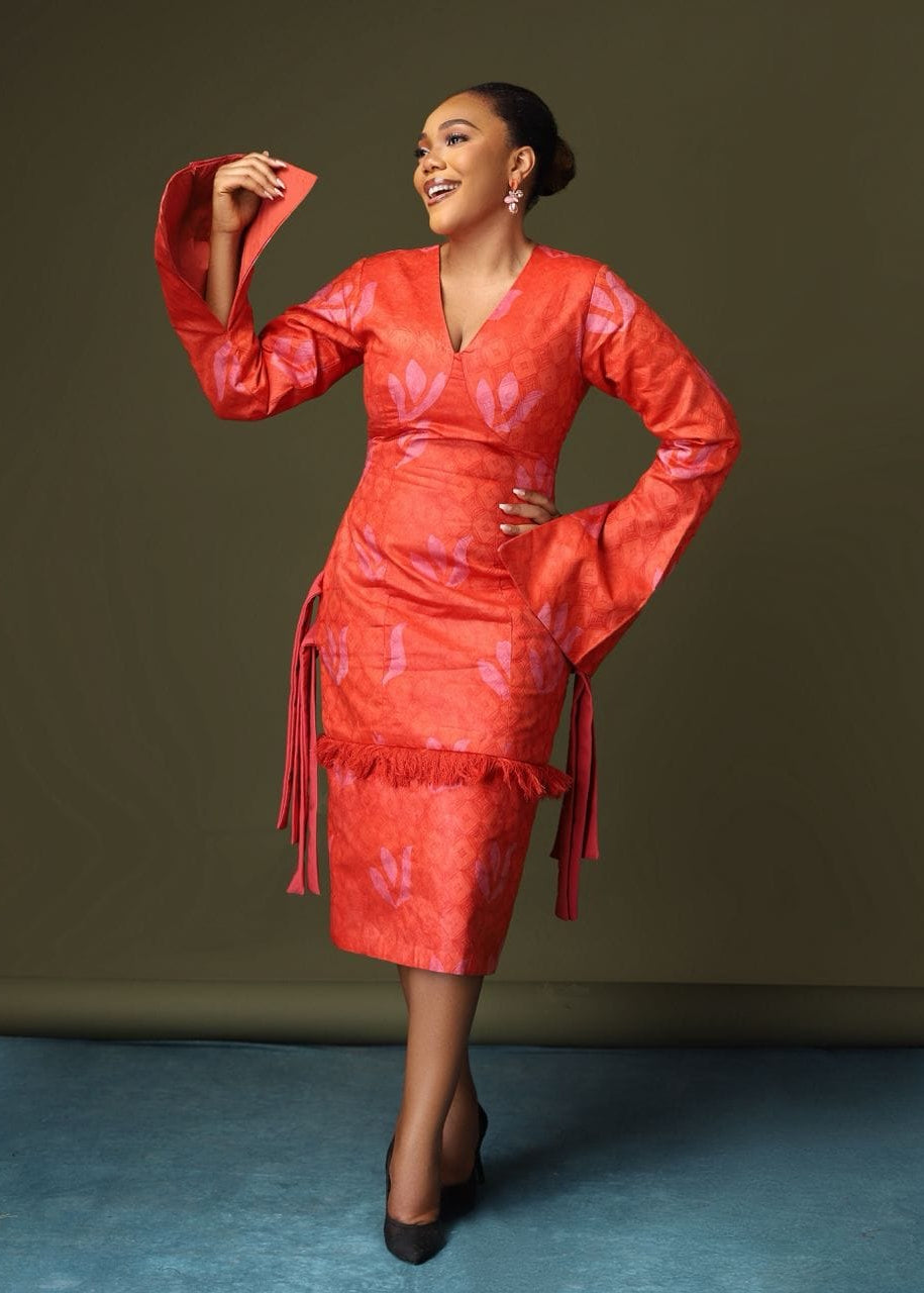 Zikorah Dress - Dyed Adire - Cotton - African Fashion by Gozi Fego