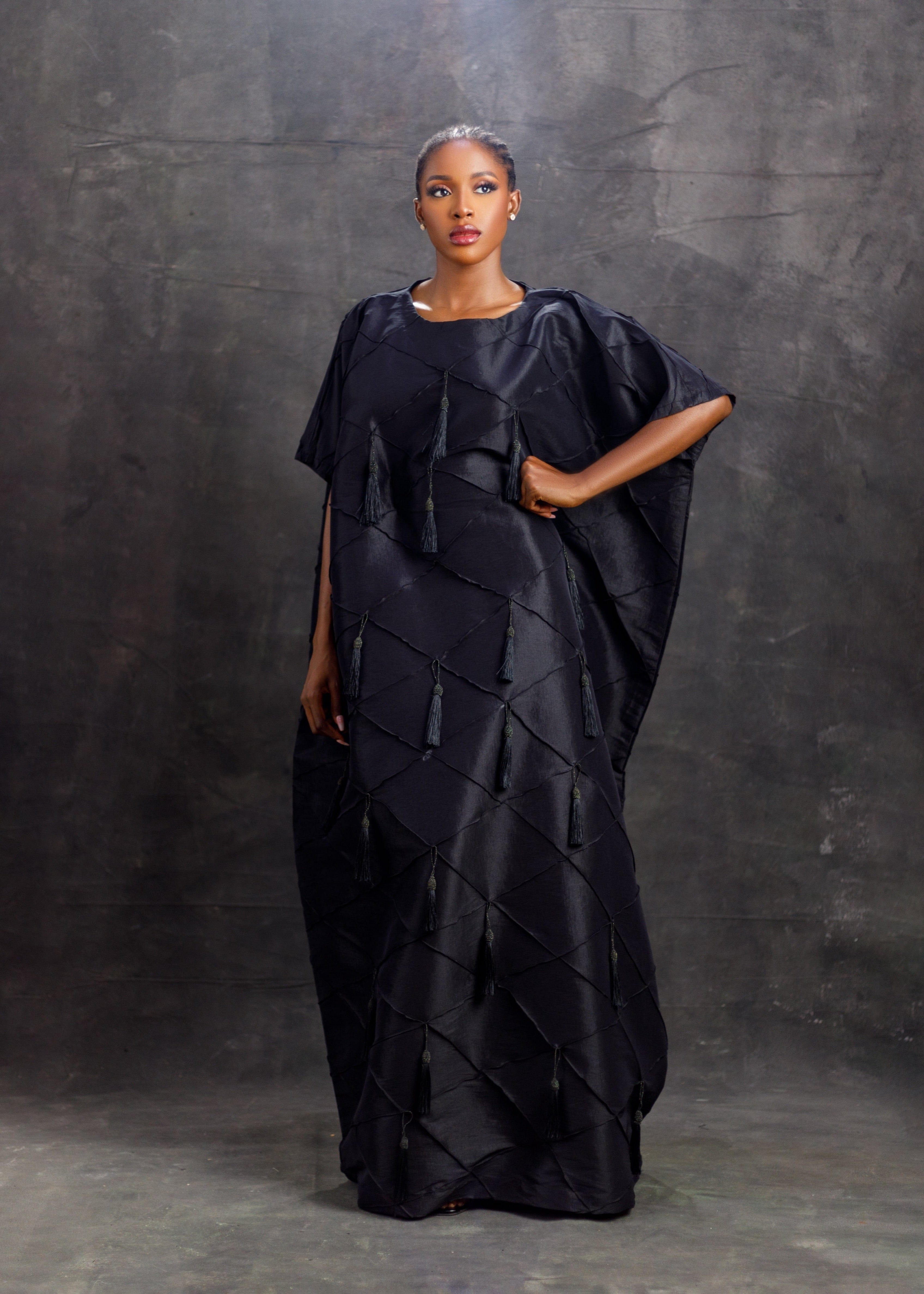 House of Naia Bubus & Kaftans Black / One size Tare Kaftan