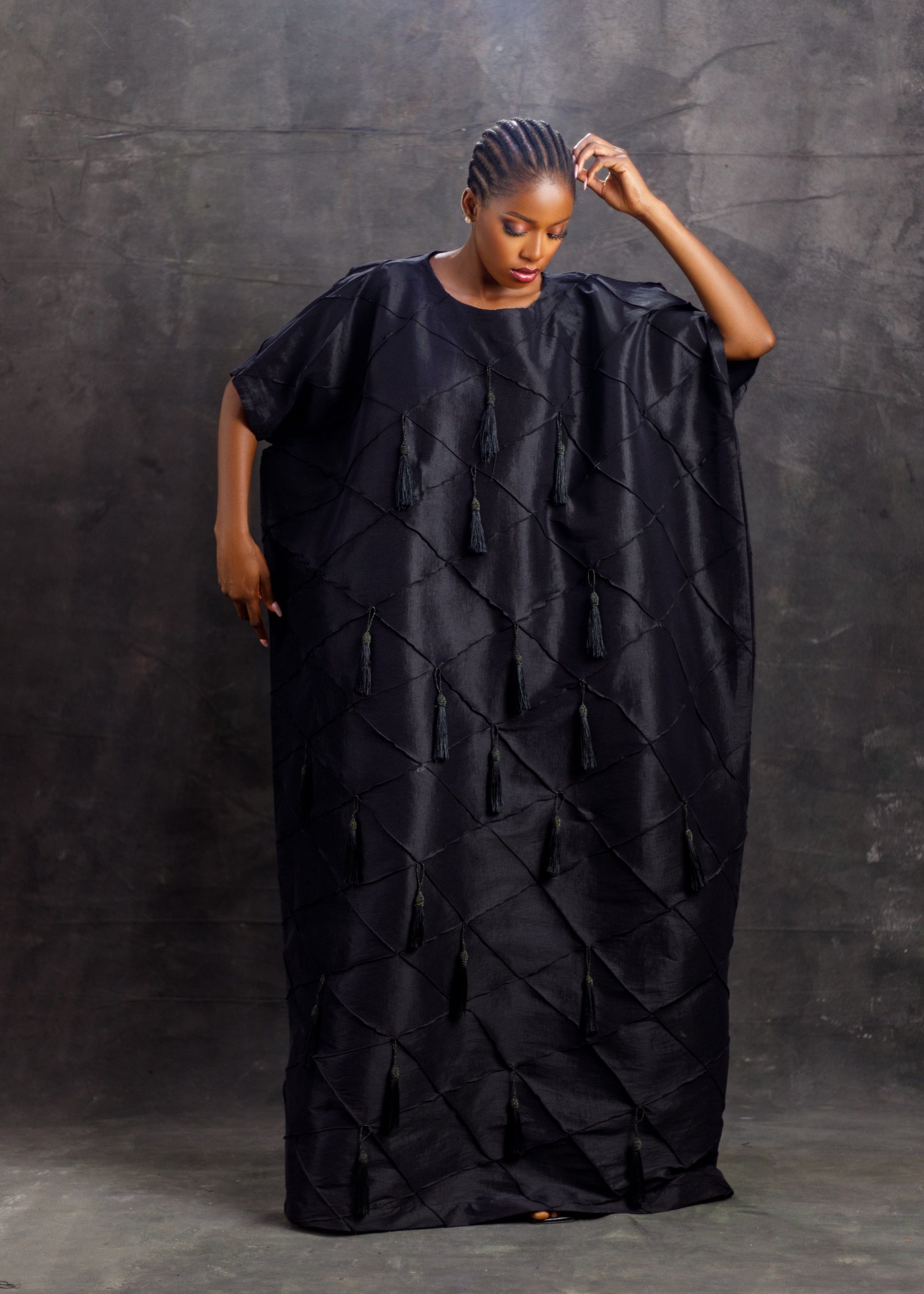 House of Naia Bubus & Kaftans Black / One size Tare Kaftan