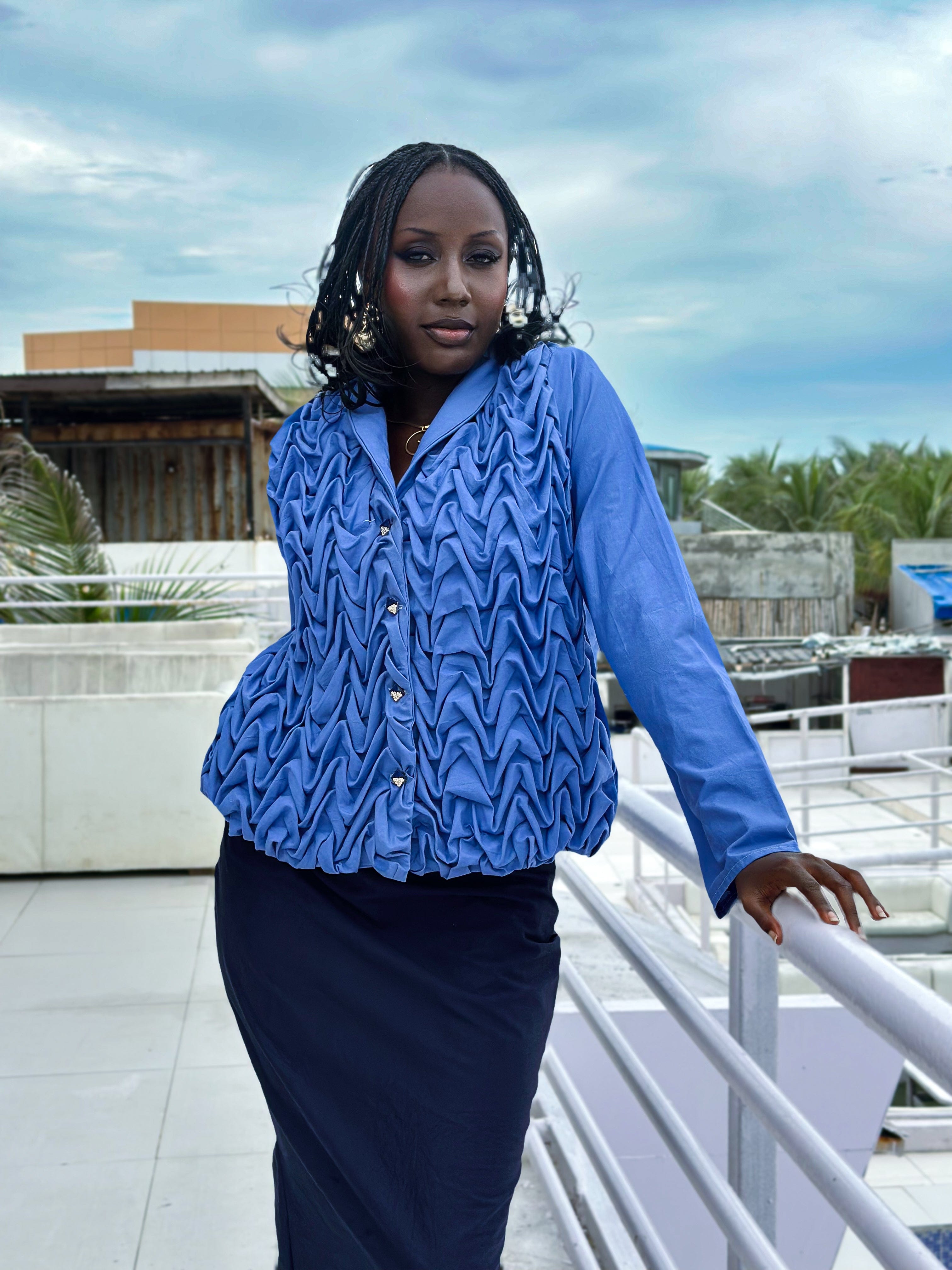 IQUO Co-Ord Set Mojisola Top and Skirt Set