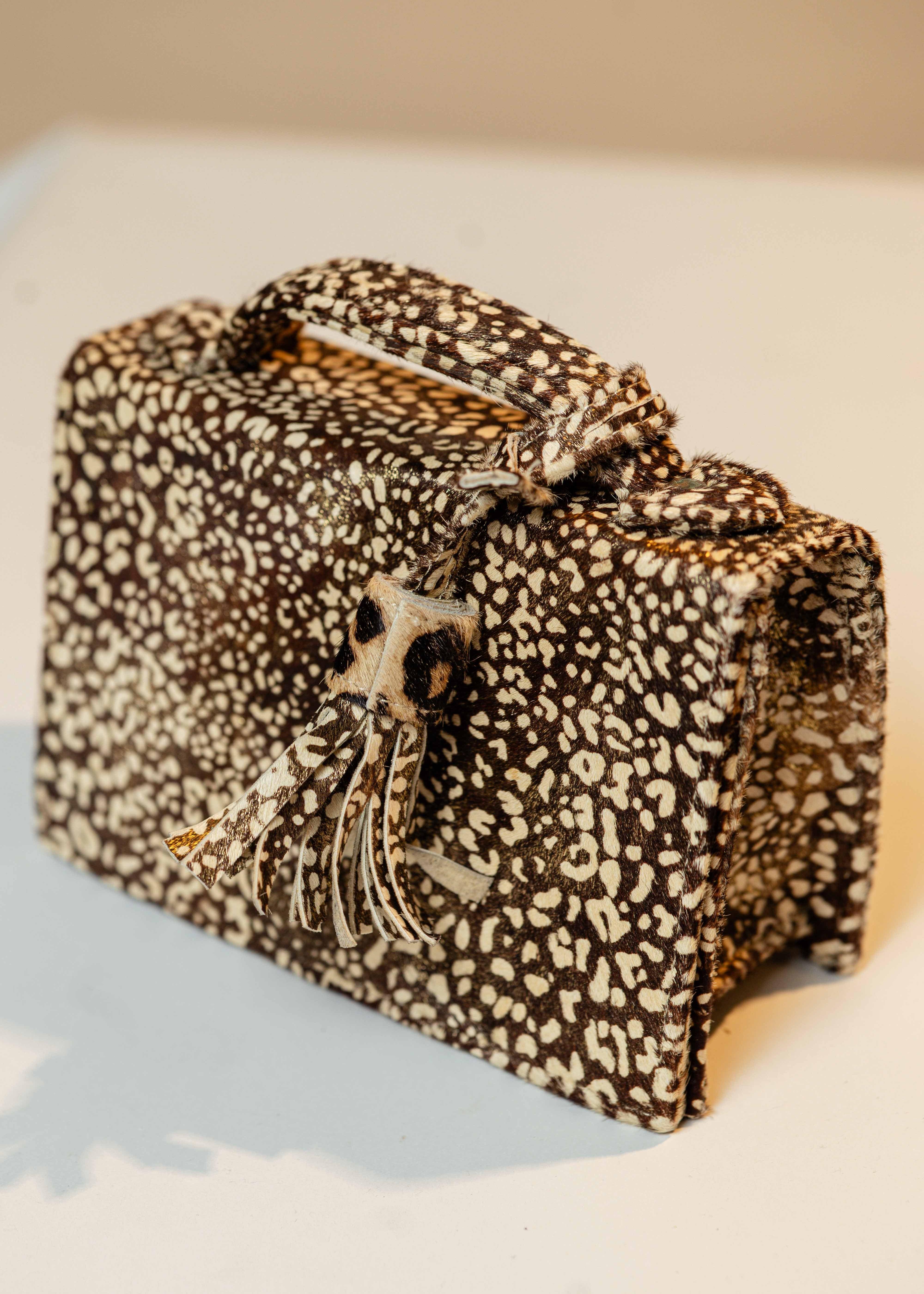 Iro Lagos Bags Green Panther hand bag