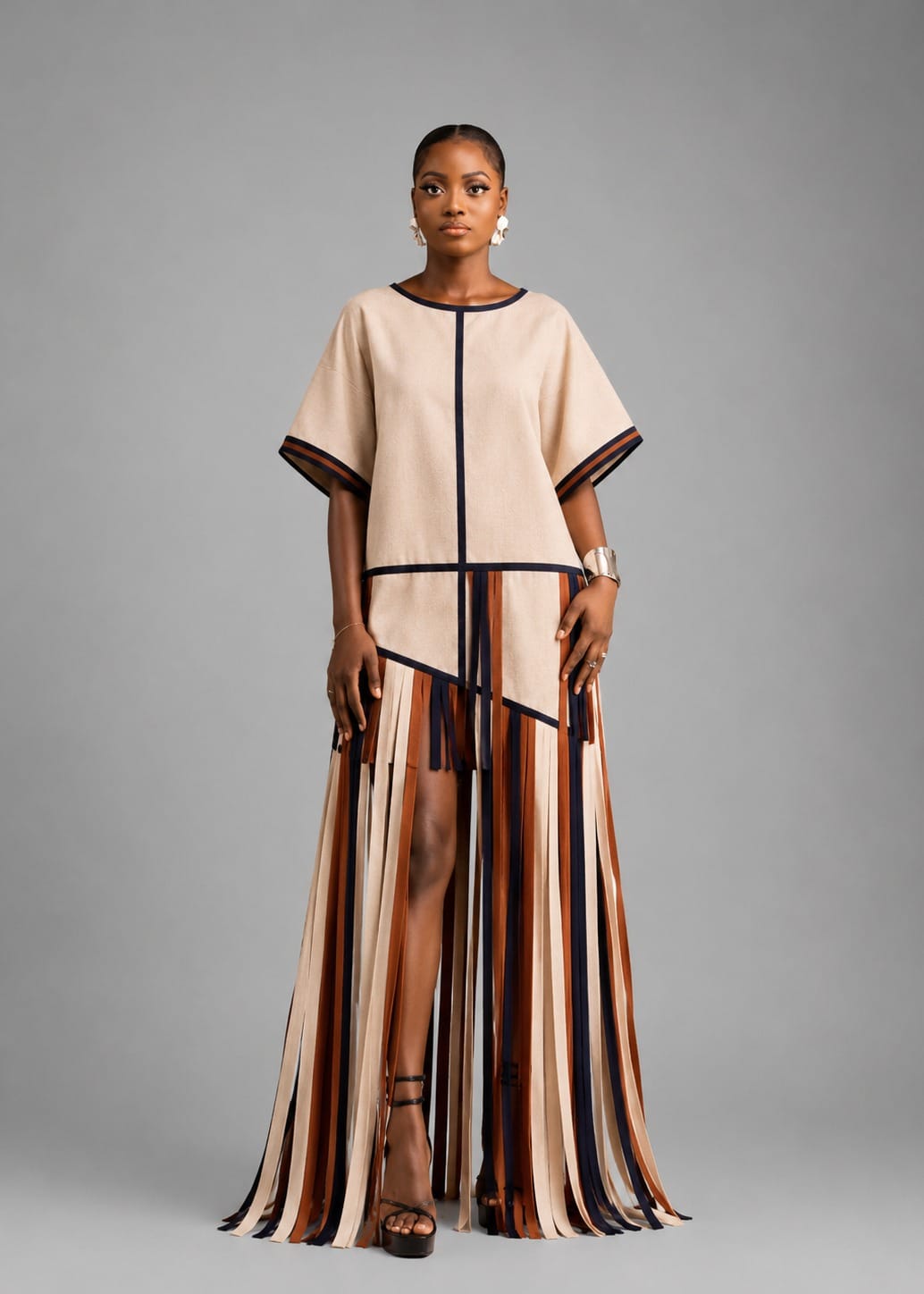 Iwari Bubus & Kaftans BUBU STRIPS DRESS