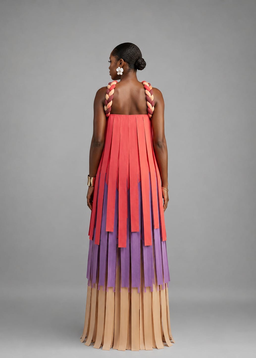 Iwari Bubus & Kaftans Tiered strips dress