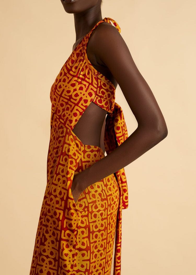 Jermaine Bleu Jumpsuit Cirrus Tieback Jumpsuit