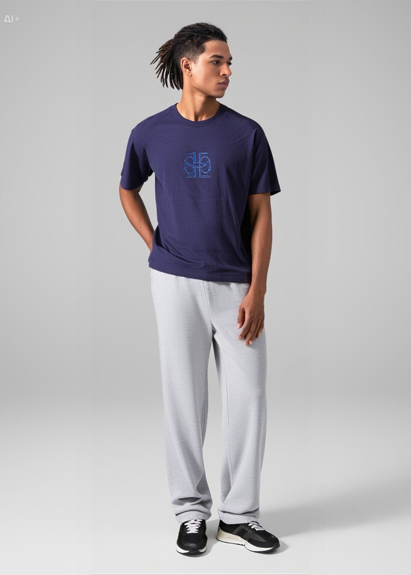 Jermaine Bleu Tops Jermaine Bleu Logo T-shirt