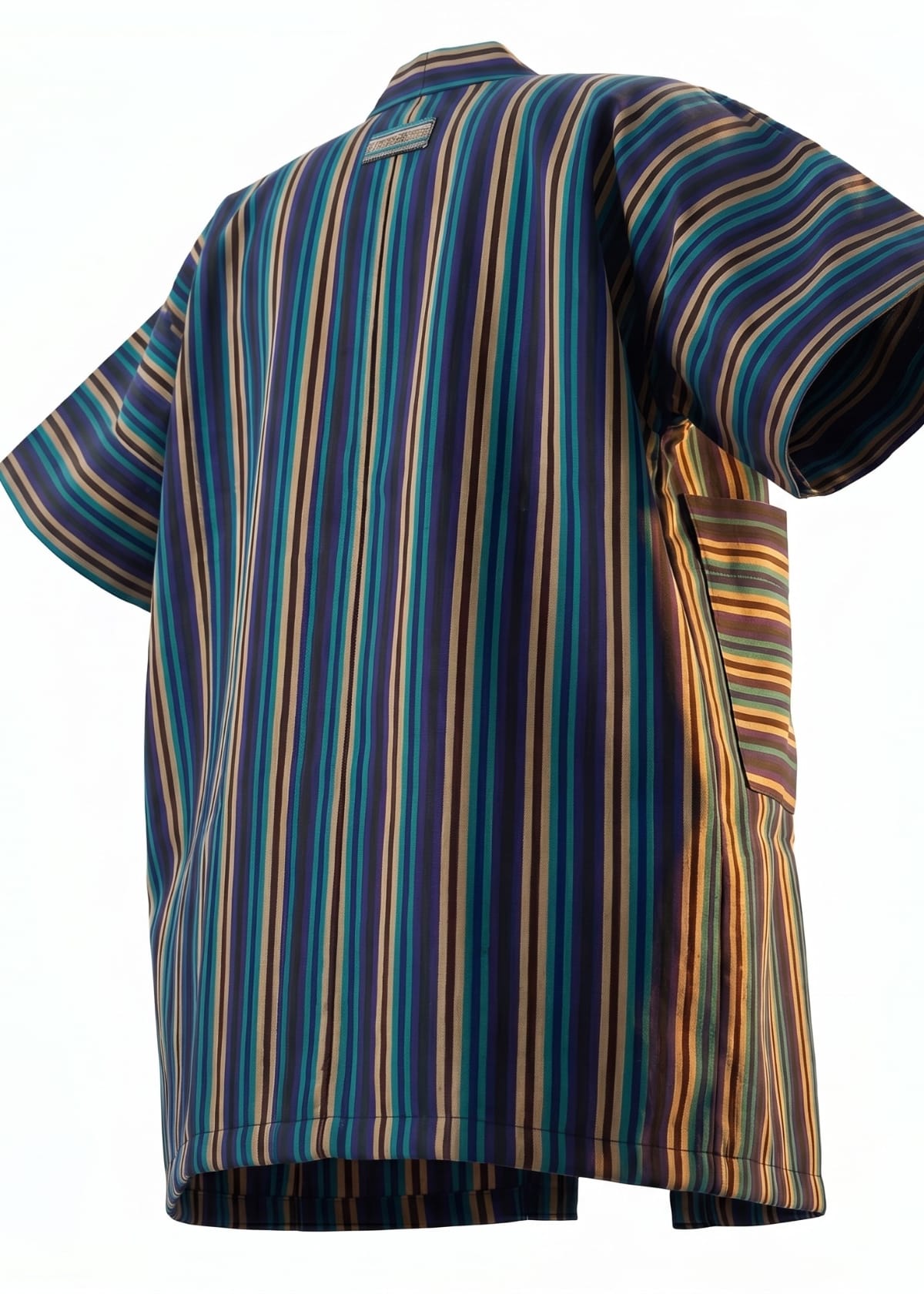 Joyin Afrochic Jackets & Coats Unisex Multicolour Striped Aso Oke Kimono Jacket