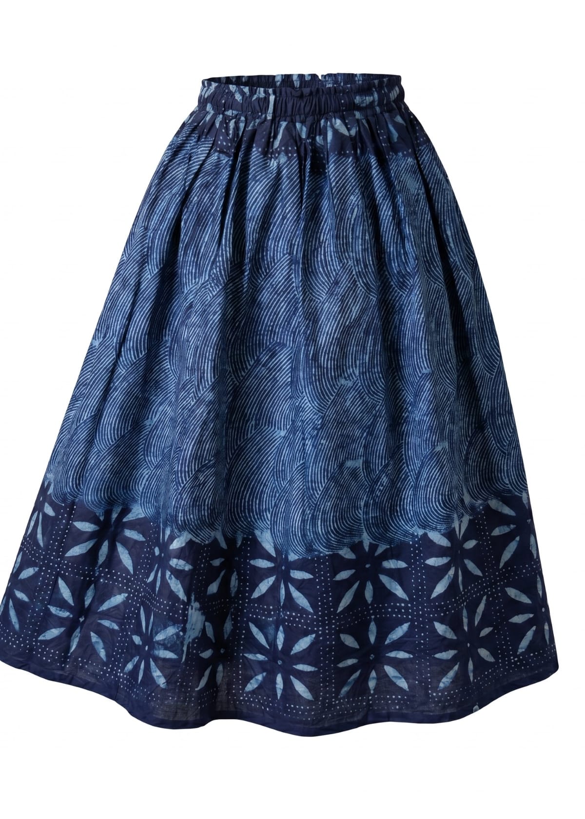 Joyin Afrochic Skirts Indigo Adire Maxi Skirt