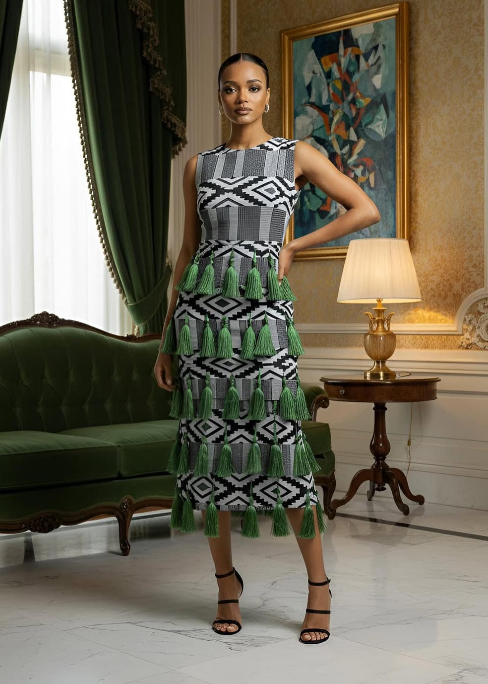 KÀAYA Dress Lisa Tassel Akwete Dress