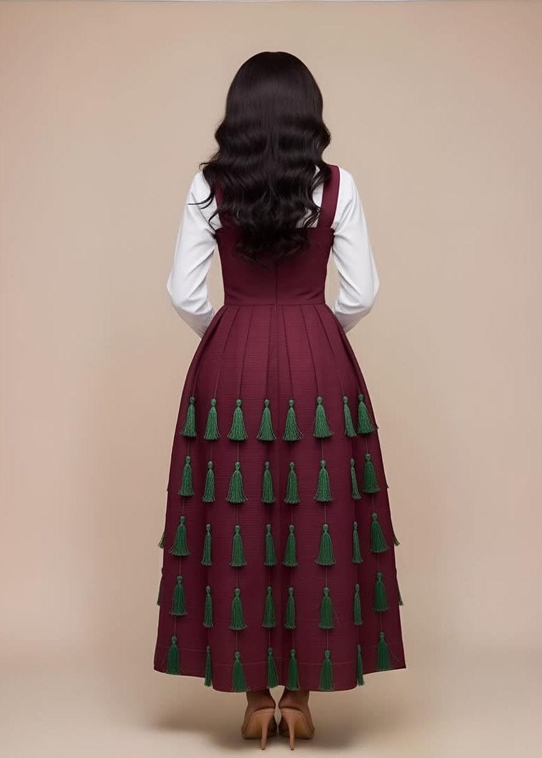 KÀAYA Dresses Dora Aso Oke Tassel Dress