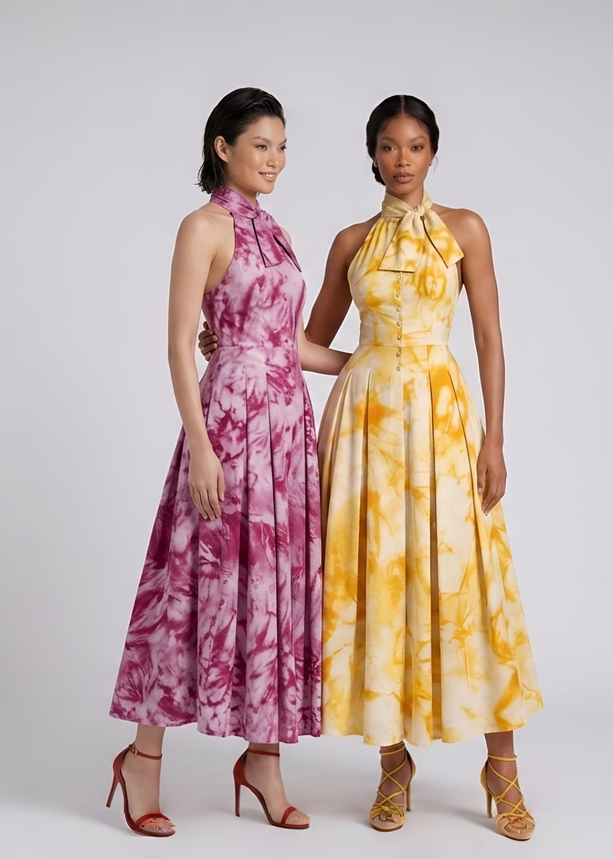 KÀAYA Dresses Nira hand dyed polish cotton dress