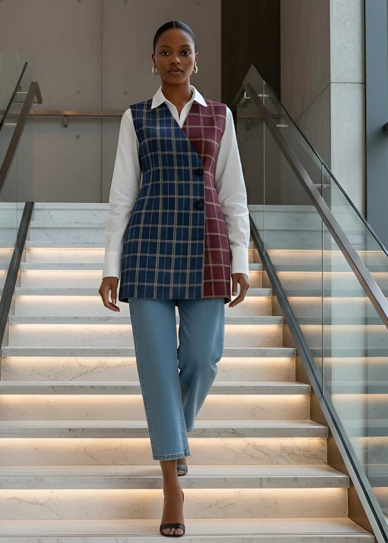 KÀAYA Jackets Nessa Vintage Aso Oke Jacket Dress