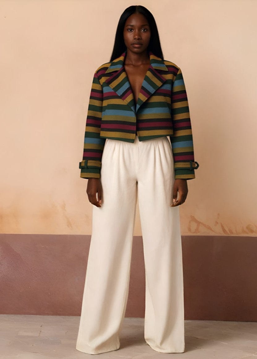 KÀAYA Jackets Zaya Full Aso oke Trench