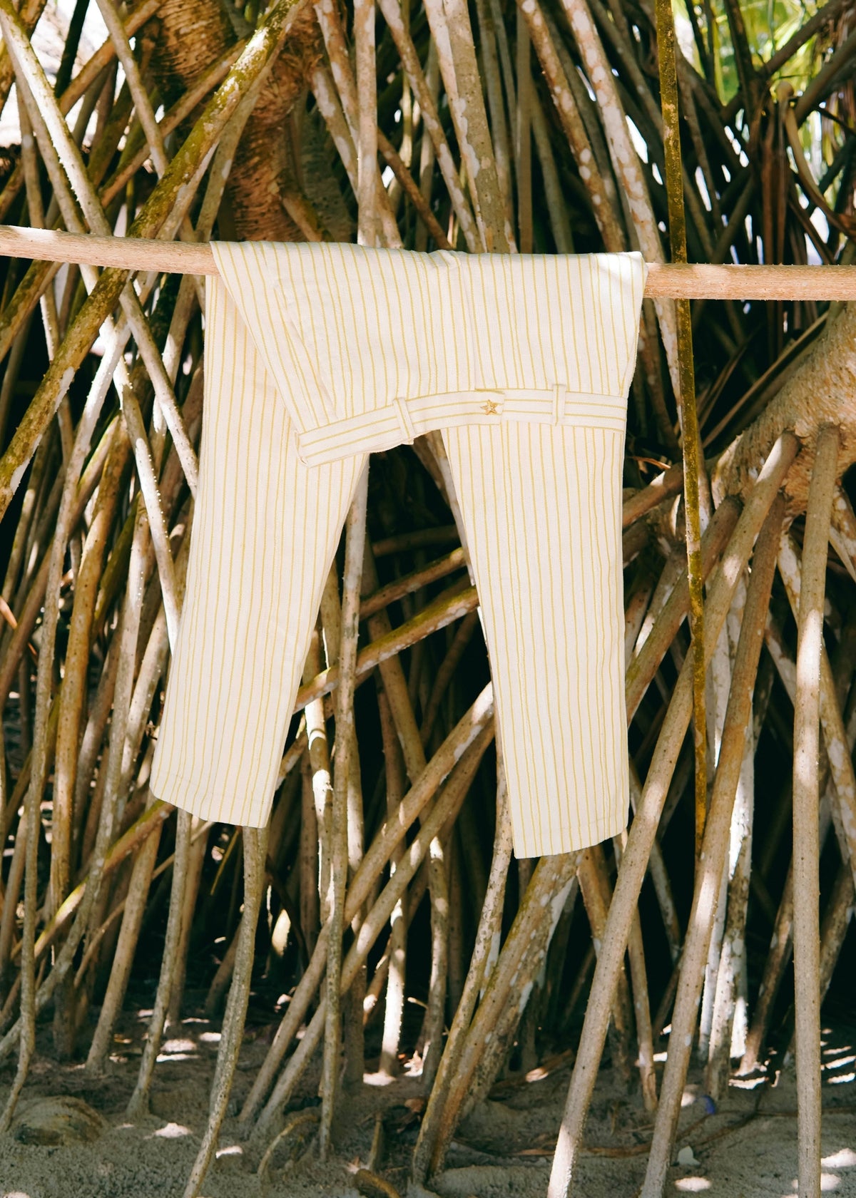 Sika Suit Pant II - White - Cotton - Pants - African Fashion by Kente Gentlemen