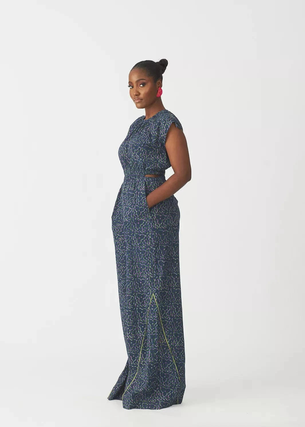 Kwelaku Jumpsuit Ifuru Cut-out Indigo Jumpsuit