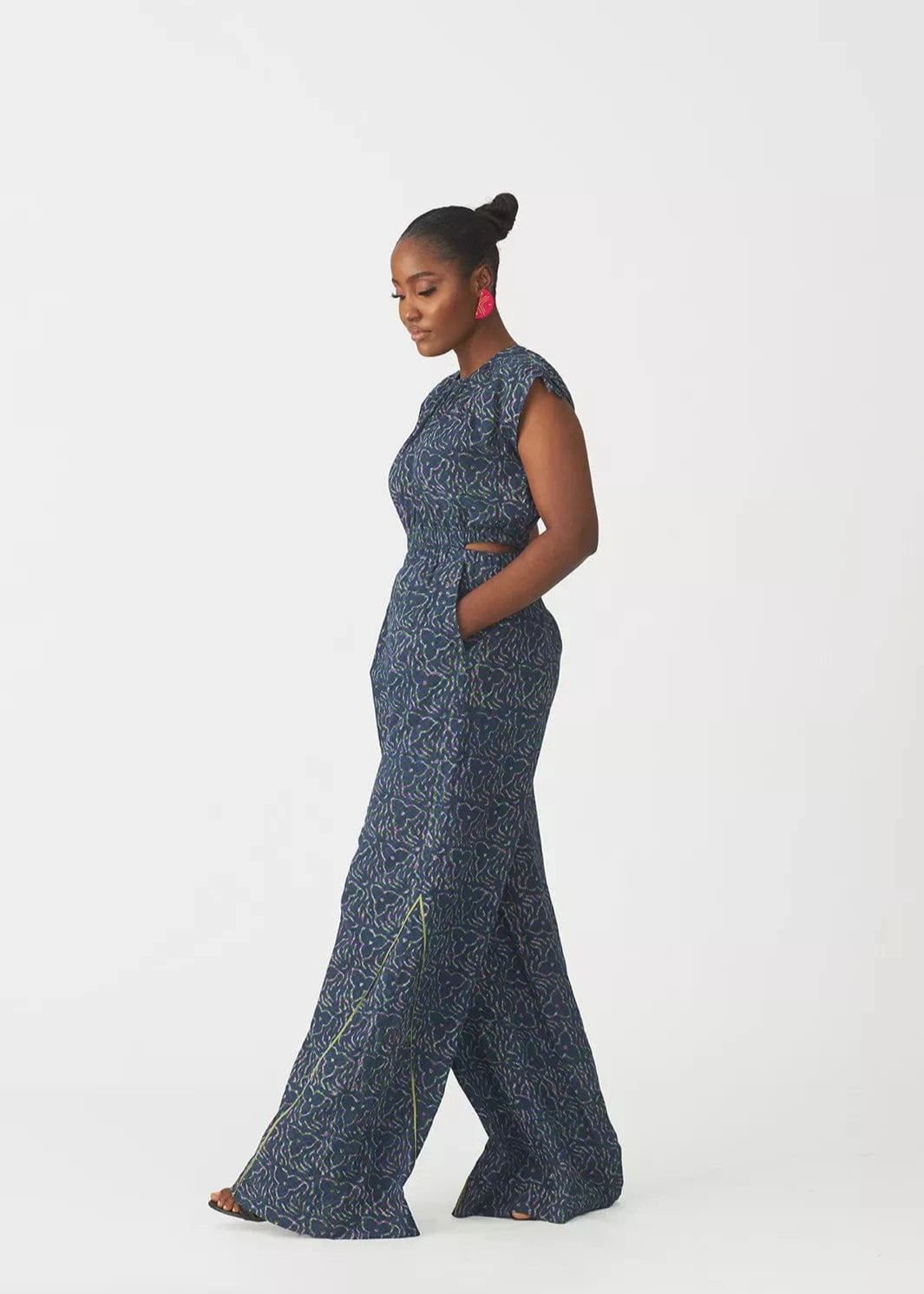 Kwelaku Jumpsuit Ifuru Cut-out Indigo Jumpsuit