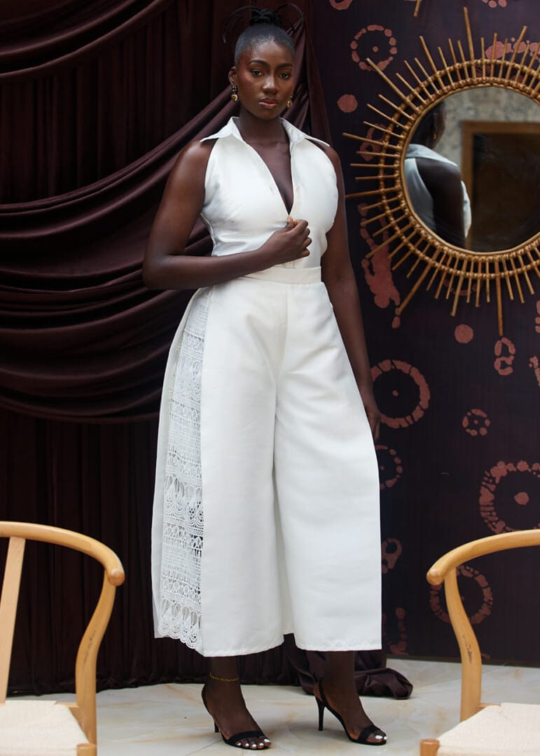 Kwelaku Pants Nkwo Asymmetric Culottes