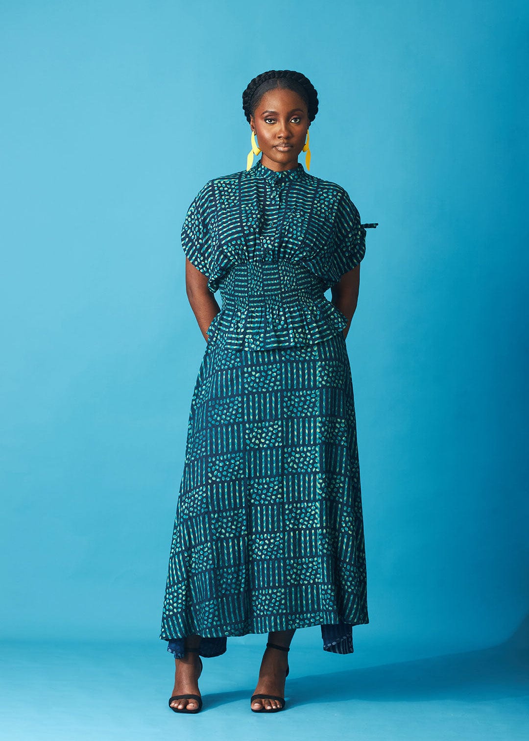 Kwelaku Skirts Jelly Indigo Assymetric Skirt