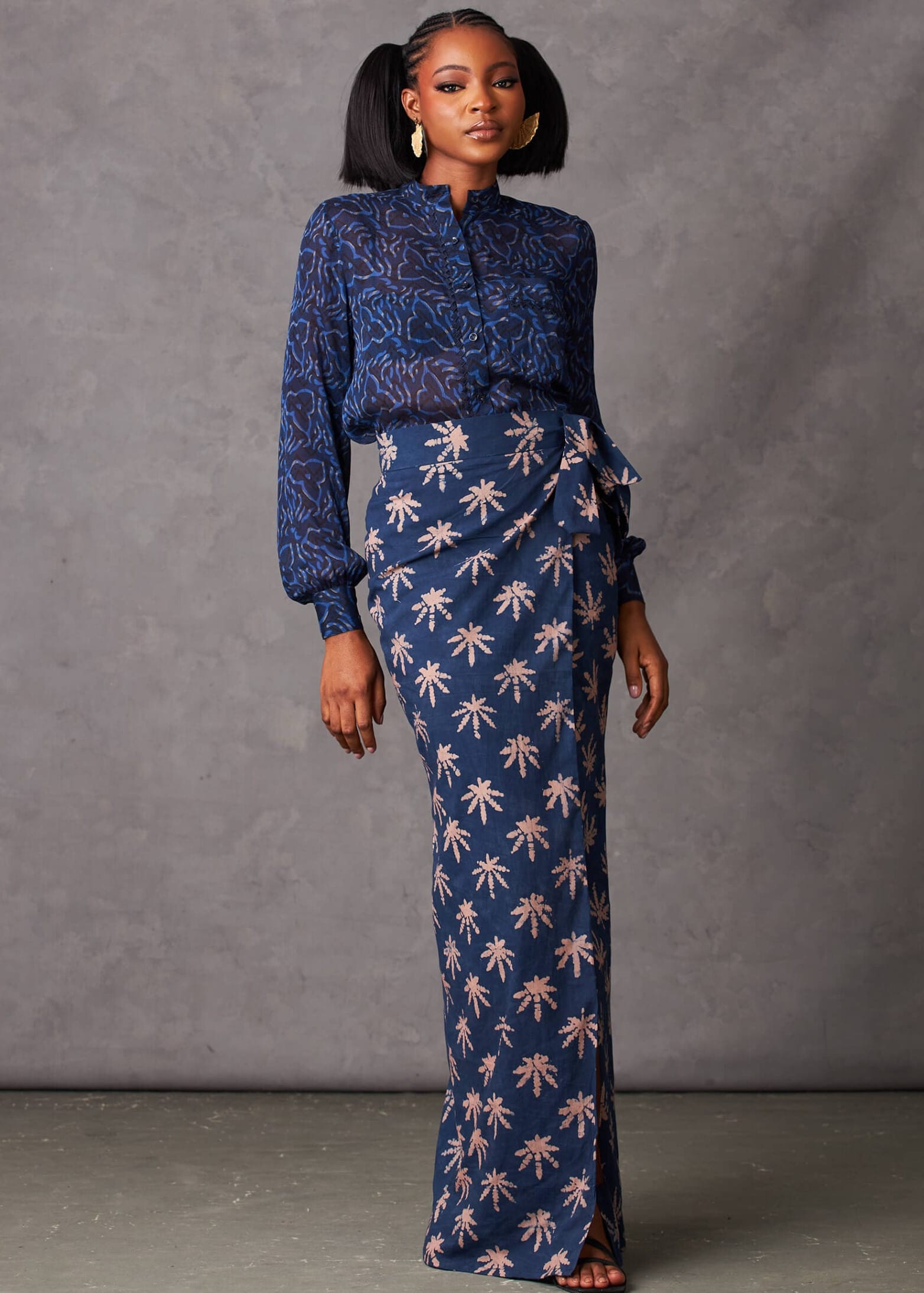 Kwelaku Skirts Uzoaku Maxi Wrap Skirt