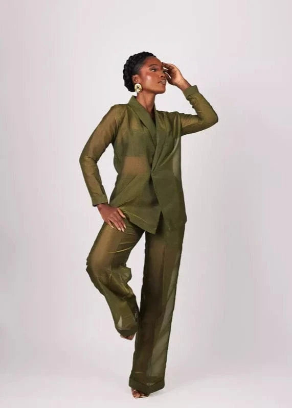 Kwelaku Suits Ncheta Organza Suit (Solid)