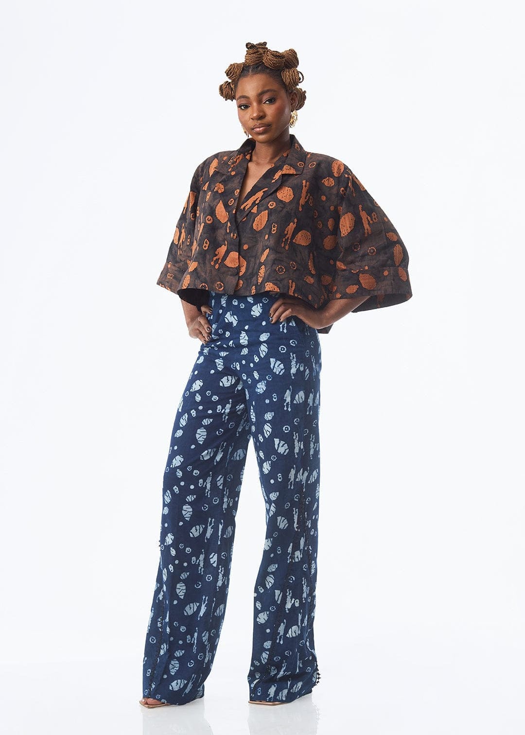 Kwelaku Trousers & Jeans Cocoyam Wide Leg Pants