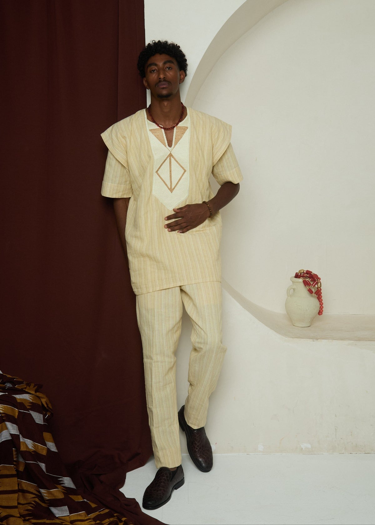 The Golden Custodian (Alamojuto wura) - Yellow - Co-Ord Set - African Fashion by Lekan Aare