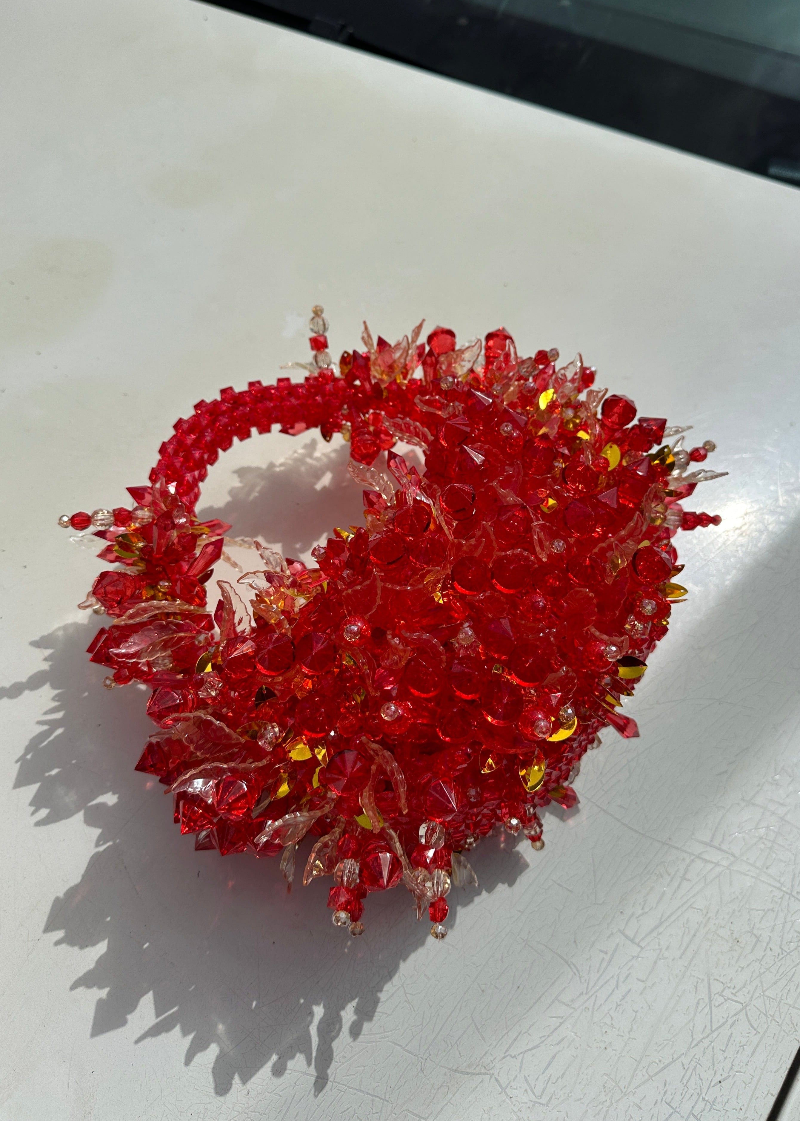 Lola Signatures Bags Red Ara Ire Beaded Bag
