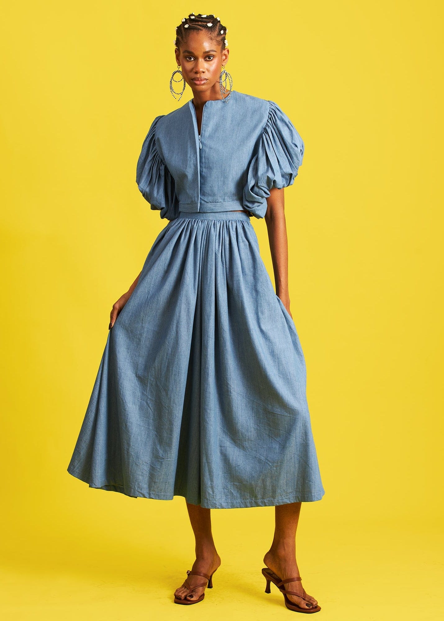 M.O.T Co-Ord Set Binta Denim Cotton Set