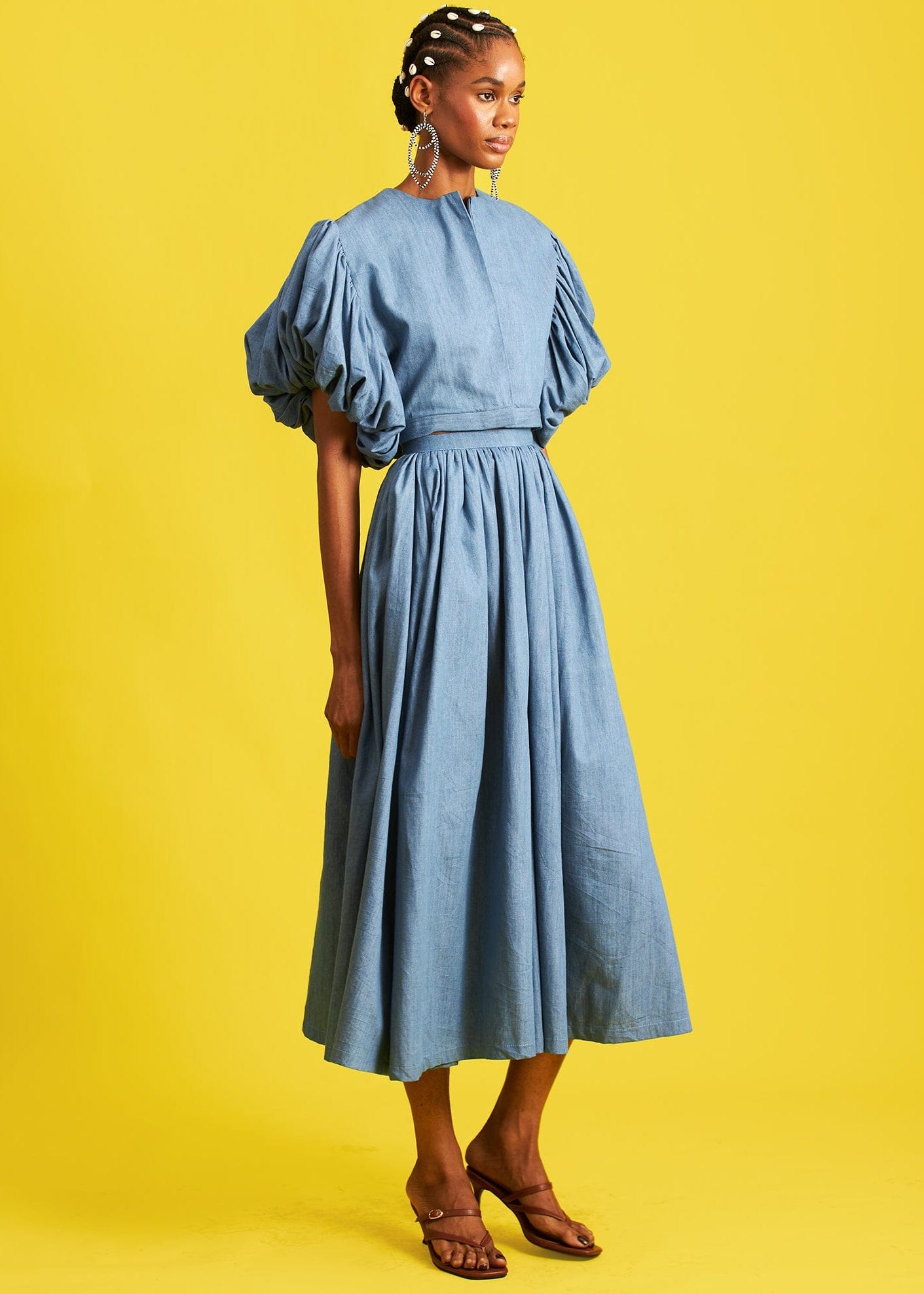 M.O.T Co-Ord Set Binta Denim Cotton Set