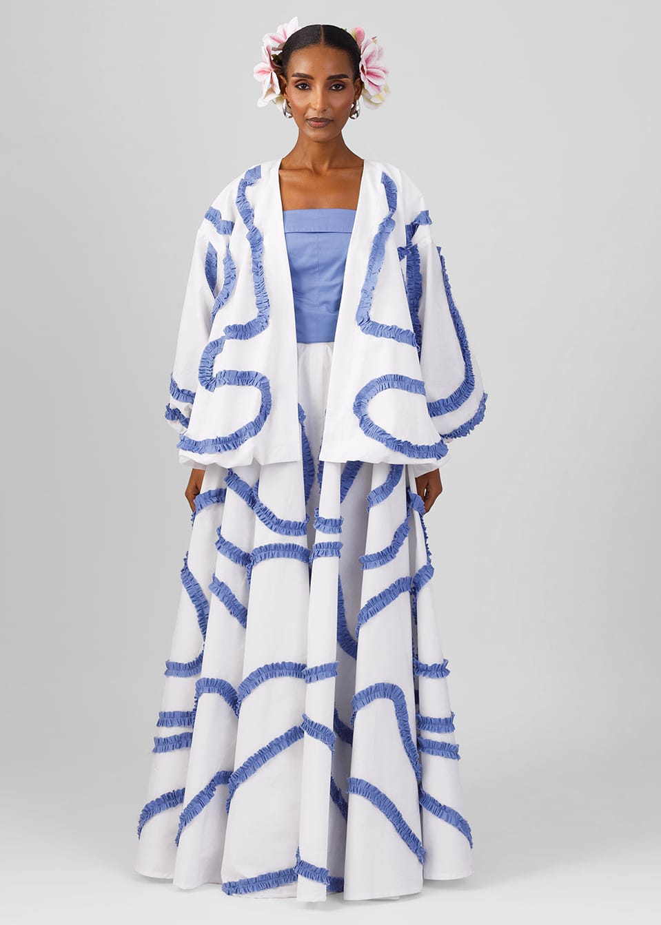 M.O.T Co-ord Sets & Matching Sets Blue / 6 Tari Set