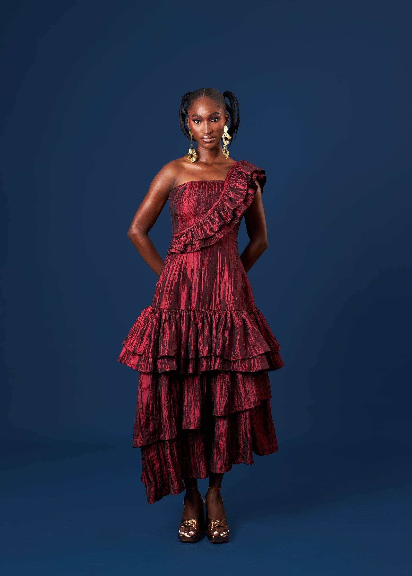 M.O.T Dress Burgundy / 6 Hassana Midi Dress