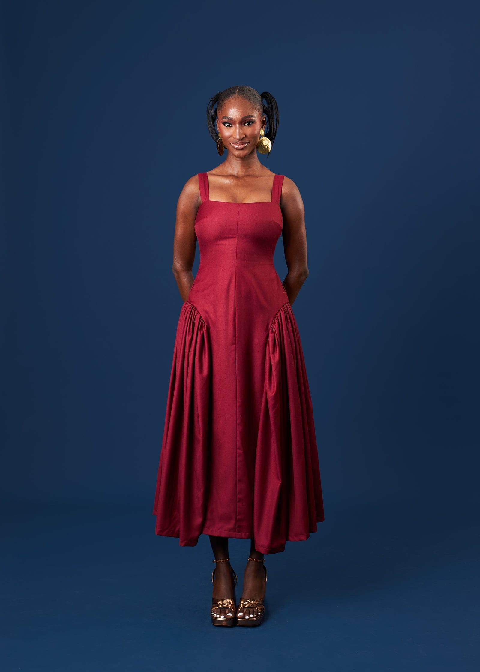 M.O.T Dress Burgundy / 6 Isoken Dress