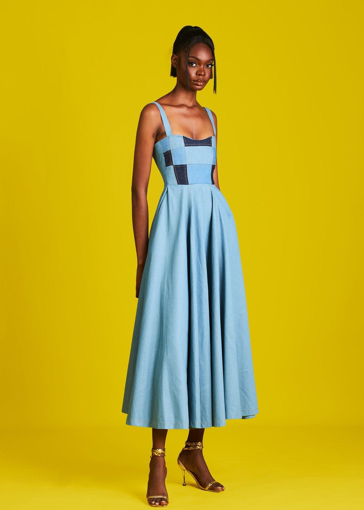 M.O.T Dress Kene Strap Dress (Patchwork)
