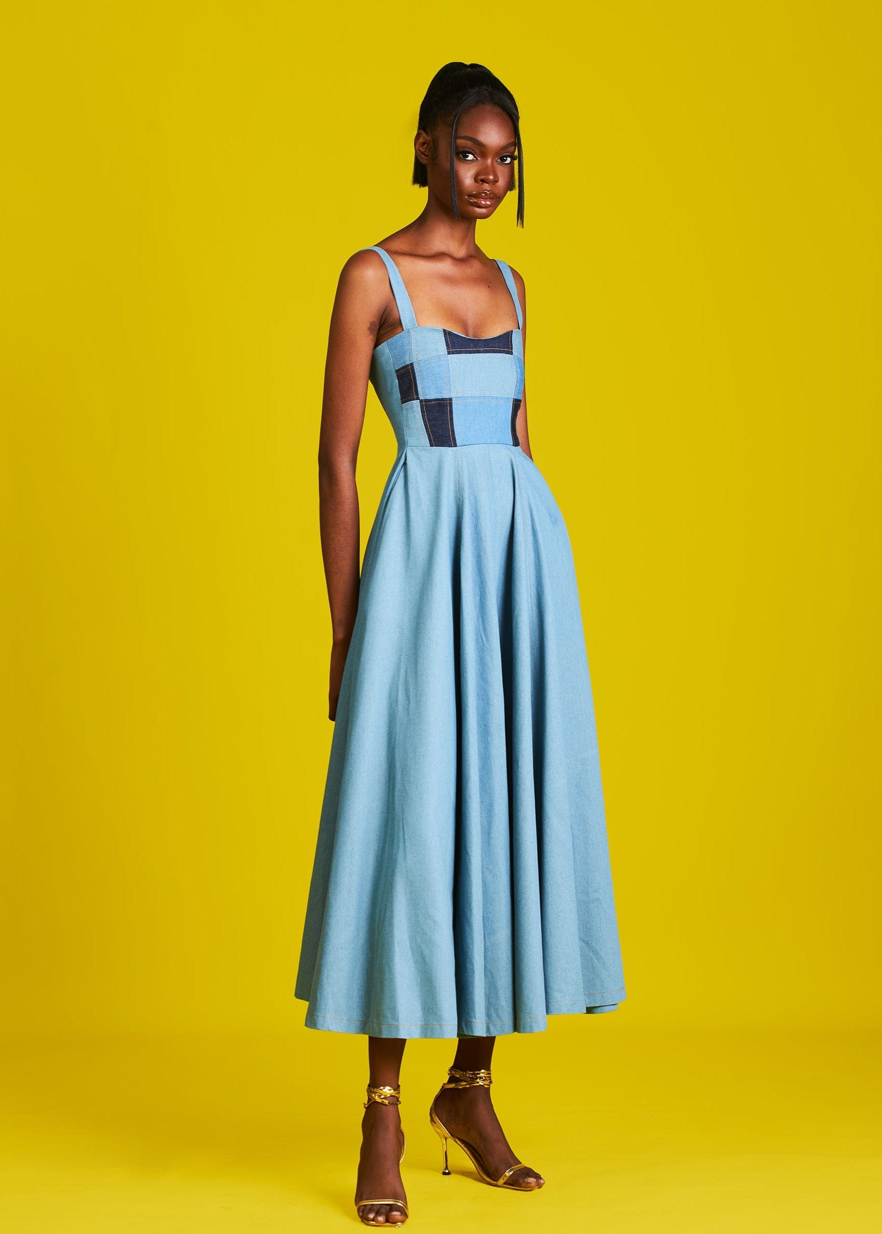 M.O.T Dress Kene Strap Dress (Patchwork)