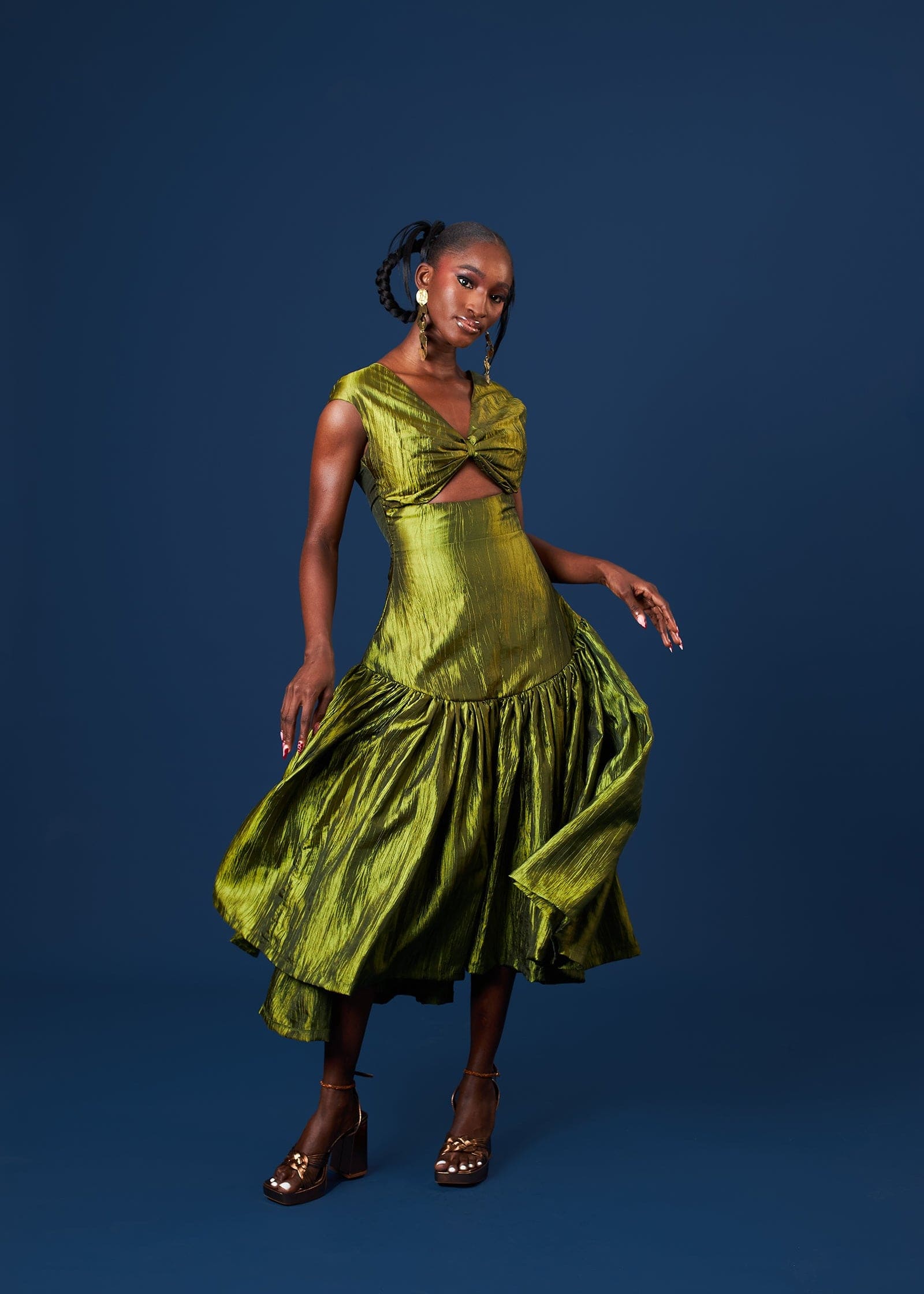 M.O.T Dress Olive Green / 6 Ire Dress