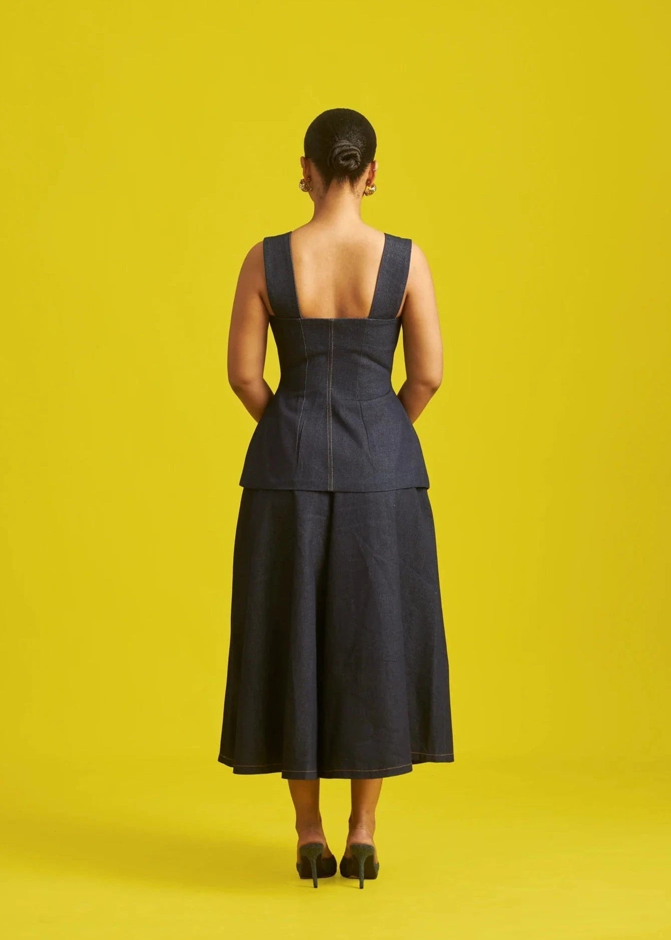M.O.T The Label Tops Asma Denim Top