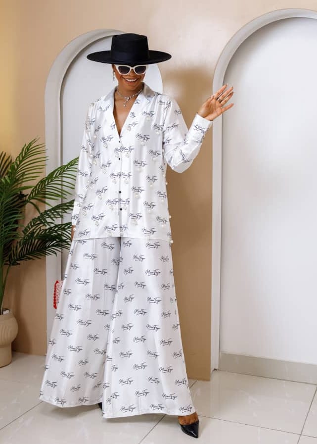 Mian Fego Co-ord Sets & Matching Sets White cavier set