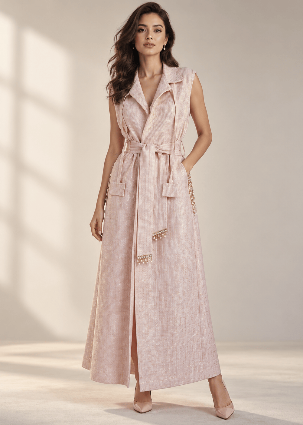 Nyny Ryke Abaya Pink / S Abi-Abaya Kaftan Dress