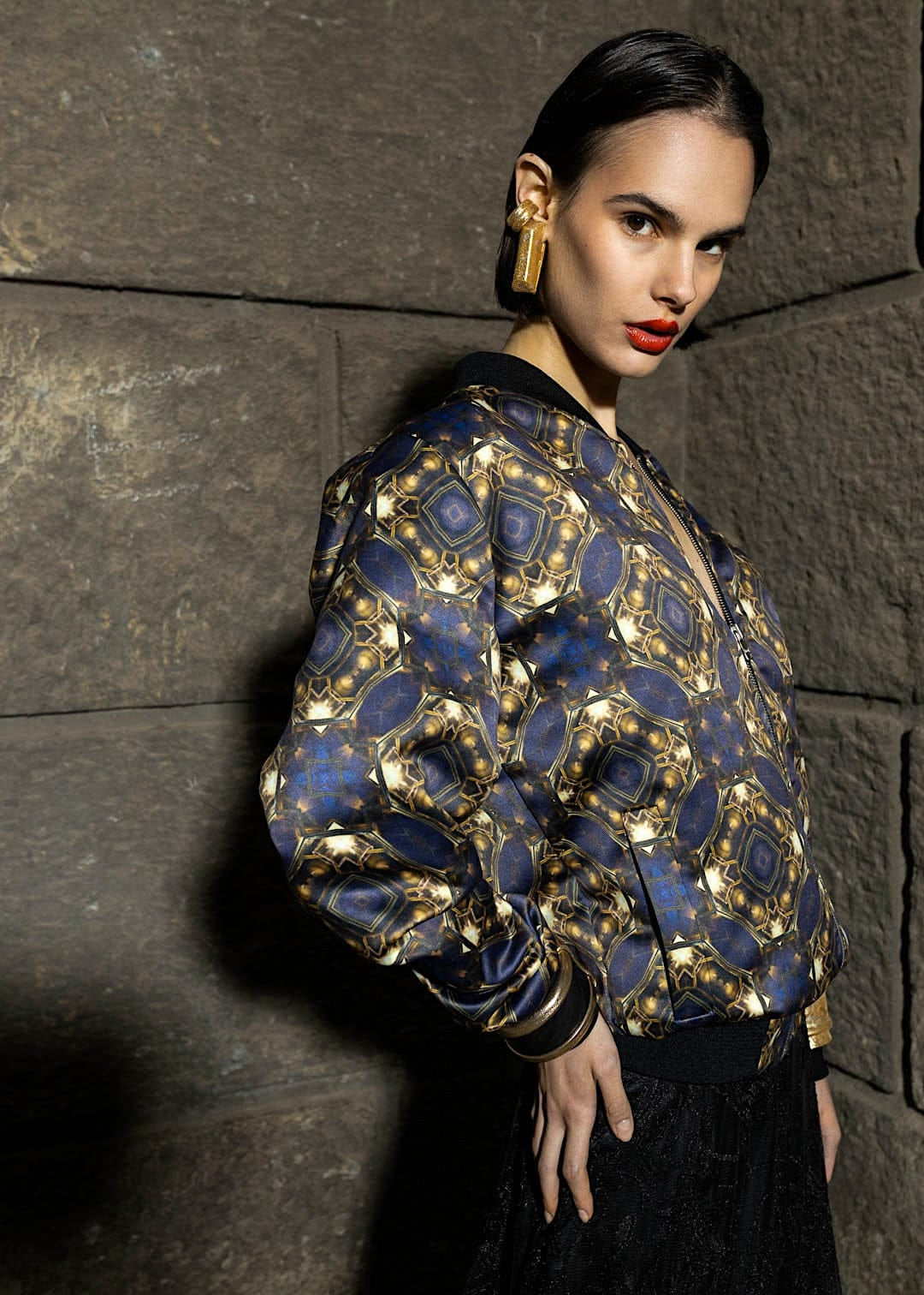 DIA- Unisex Timeless Bomber Jacket - Jackets - African Fashion by Nyny Ryke