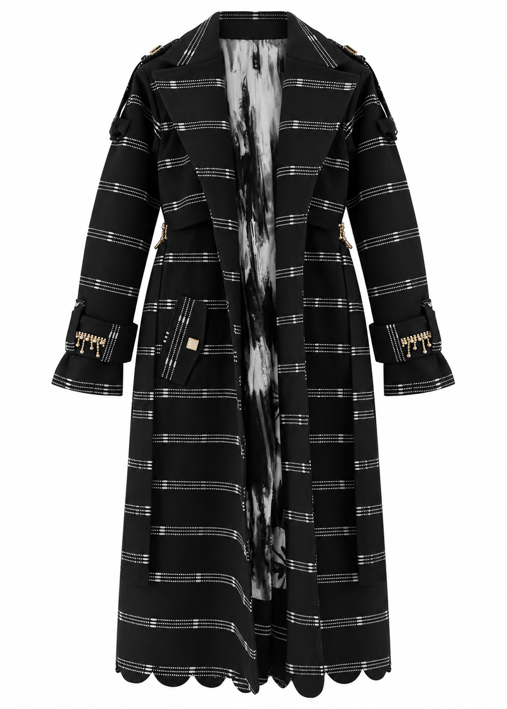 Nyny Ryke Trench Vera Black Trench Coat