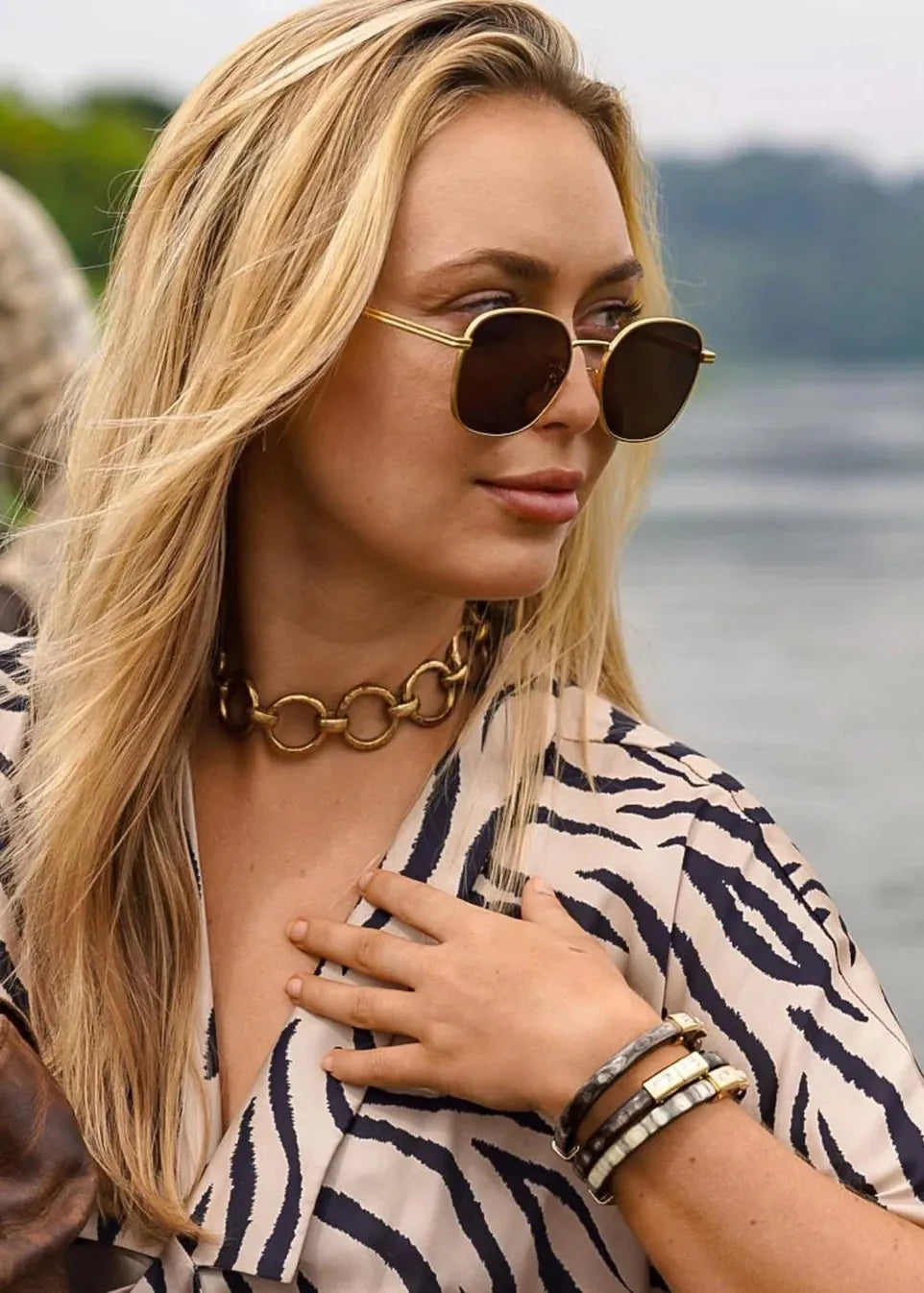 Obumu Africa Necklaces Tinsley Brass Choker